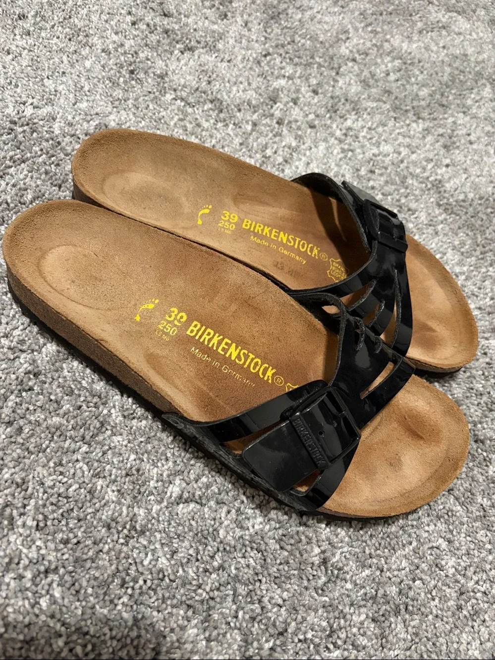 Birkenstock Black Molina Slide Sandals Size 39 US 8-8 1/2